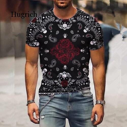 Hugrich Men's T-shirts With Print