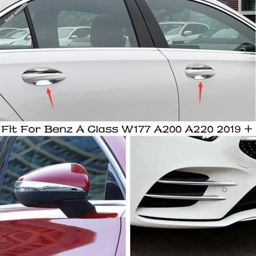 Lapetus Exterior Fit For LEXUS NX NX200T NX300H 2015 - 2019 Chrome Car Door Handle Bowl Trim / Protective Cover Kit