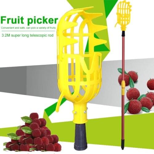 Fruit Picker Plastic Pruning Tools Fruit Catcher Collector Portable Hand Tool Outside Device