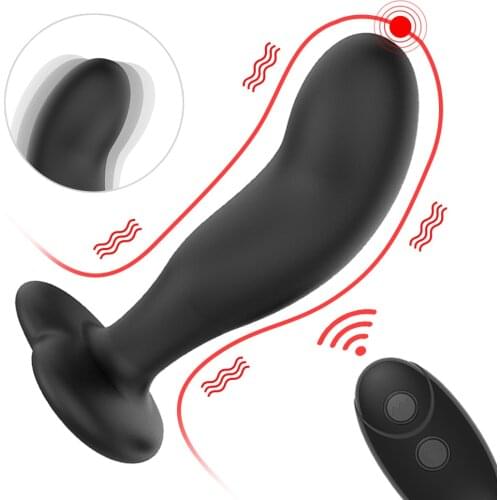 Remote Control Anal Vibrator Prostate Massager Dildo Anal Plugs USB Charging Prostate Stimulation Silicone But Plug Men Sex Toys
