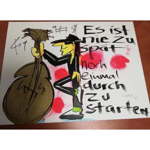 Oil Painting Reproduction on Canvas ,Museum Quality,Fast Free Shiping,handmade painting,Udo Lindenberg UL010