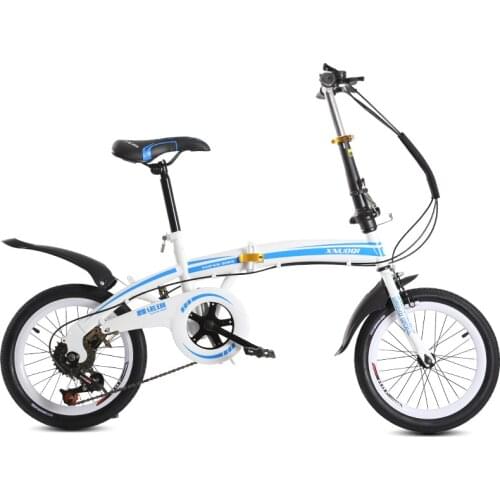 Folding Bike 20 inch for Adults Teens Double Disc Brake Portable Mini Bicycle Foldable Road Bike
