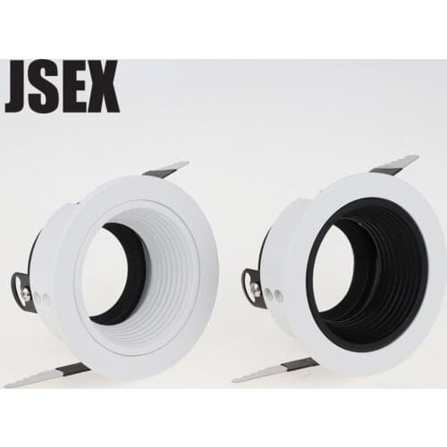 Round Recessed Downlight Ring LED Bulb Replaceable MR16\GU10\G5.3 75mm Hole Ceiling Spot Light Aluminum frame