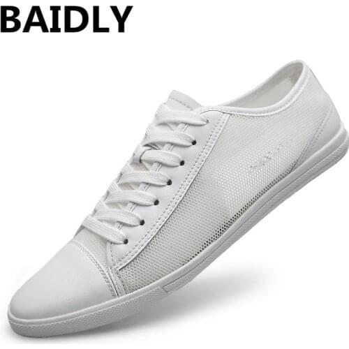 BAIDLY Summer Breathable Men Mesh Shoes Brand Men Casual Shoes Summer Designer Male Casual Shoes Fashion Men Flats