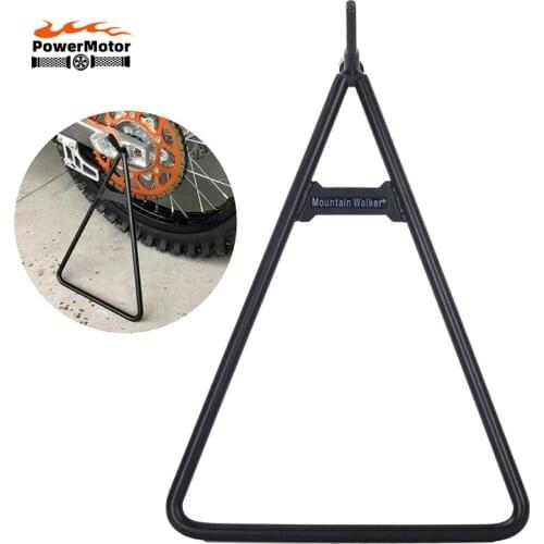 Universal Motorcycle Triangle Axle Stand Steel Triangle Side Stand For Honda Yamaha Suzuki Kawasaki Dirt Bike Support