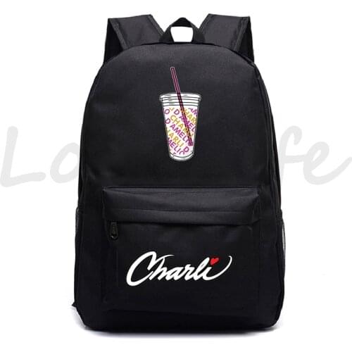 Female Charli Damelio Backpack Women Casual Knapsacks Men Bagpack School Backpacks Hiking Rucksack Bookbags Schoolbag Mochila