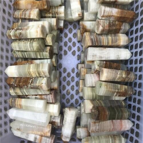 1kg Natural Crystal Point Light Yellow Afghan Jade Healing Quartz Tower Wand Ornament for Home Decor Reiki Energy Stone