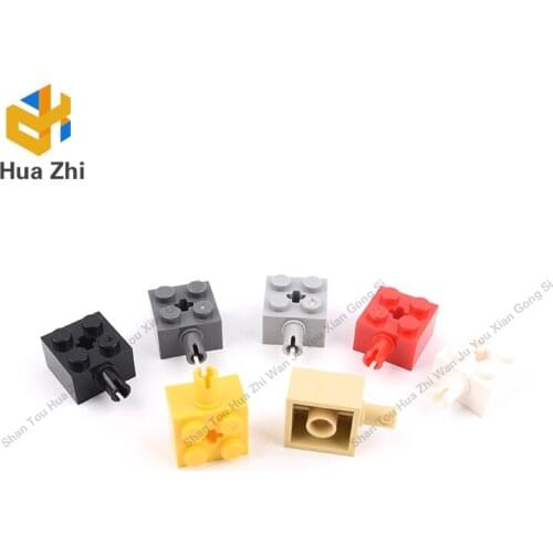 Building Blocks Parts 6232 10PCS Brick Special 2 x 2 with Pin and Axle Hole LEGOING MOCS Education