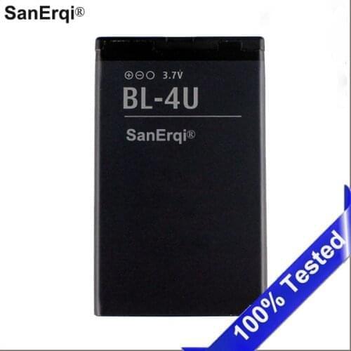 10pcs Battery For Nokia BL-4U 3120c C5-03 5250 5330XM E75 5530XM 5730XM 6212c BL4U 1110mAh