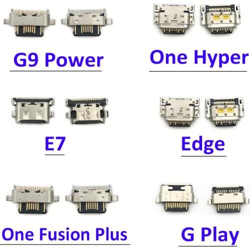 100Pcs/Lot, Micro USB Connector Charging Port Jack Plug For Moto E7 Edge G Play G9 Power One Hyper / One Fusion Plus