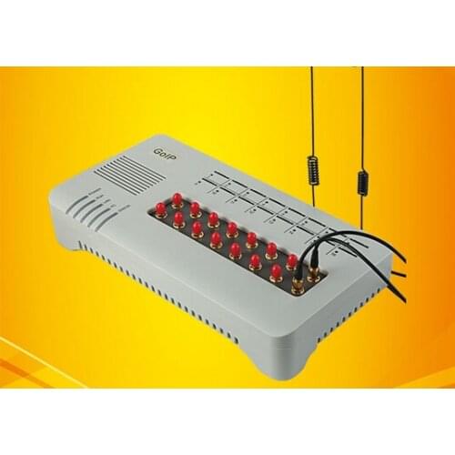 16 SIM Cards Channel GOIP16 Quad band sms VOIP GSM Gateway