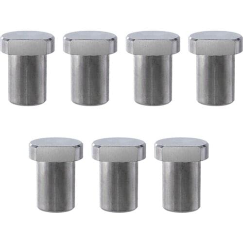7Pcs Workbench Stoppers, Stainless Steel Limit Tenon Blocks, Fixed Woodworking Table Accessories
