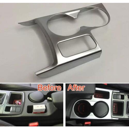 ABS New Car Interior Whole Water Cup Holder Container Decoration Frame Cover Trim Panel Matt Fit For Mazda CX5 2015 Accessories