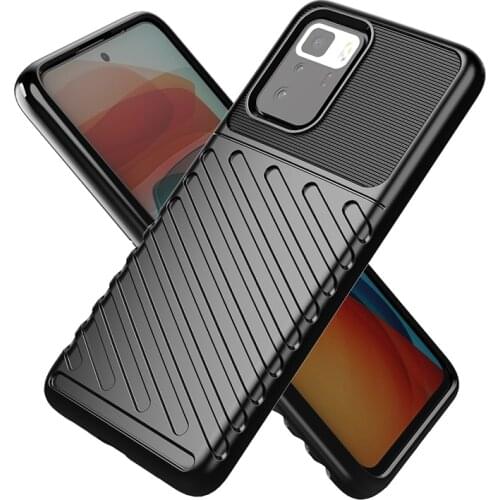 Phone Case For Xiaomi Redmi Note 10 Pro Max 10S Note10 Carbon Fiber Soft TPU Back Cover For Xiaomi Poco X3 M3 Pro NFC F3 Coque