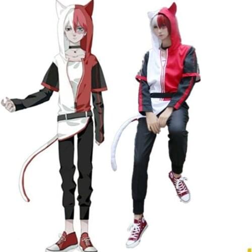 My Hero Academia Todoroki Shouto Cat Cosplay Costume