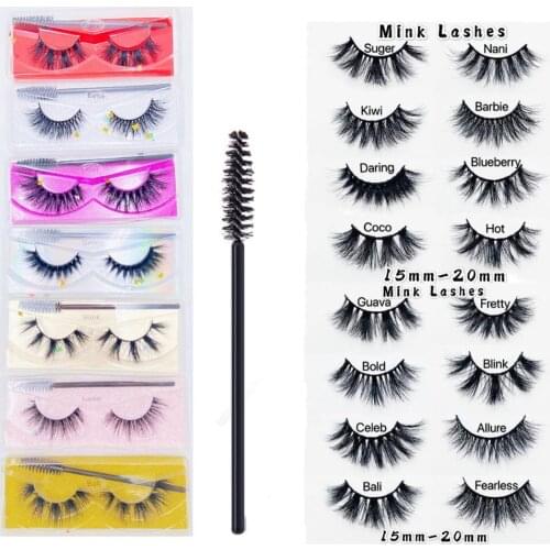 NEW 10/20pair 25mm lashes 3D mink eyelashes 10mm-25mm mink lashes handmade crisscross dramatic eyelashes faux cil makeup lash