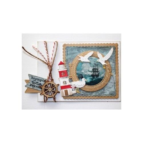 New Ship round window metal Cutting Dies Stencils DIY Scrapbooking Paper/photo Cards Embossing Dies