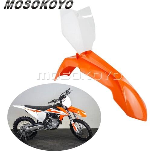 Enduro Motocross Front Fender Mudguard Number Plate For XC XC-W XCF-W SX SX-F 125 150 250 300 350 500 EXC EXC-F Dirt Bike