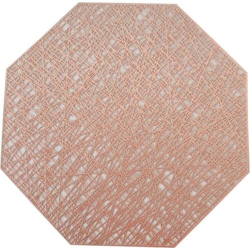 Hollow Insulation Pad Placemats For Dining Table, Octagonal Hollow Insulation Pad Non-Slip Pad Practical and durable placemat