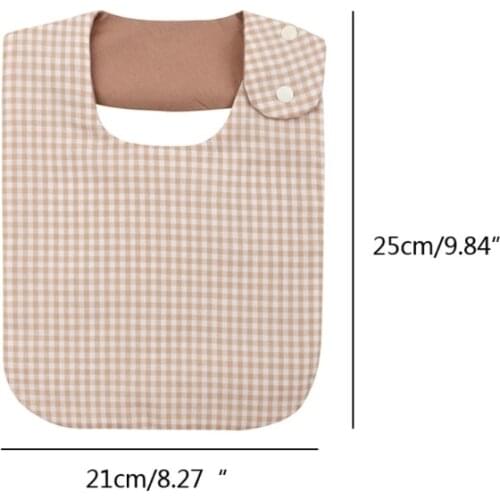 T5EC Floral Vintage Newborn Double Side Bibs Boys Girls Waterproof Linen Cotton Saliva Towel Baby Shower Gifts