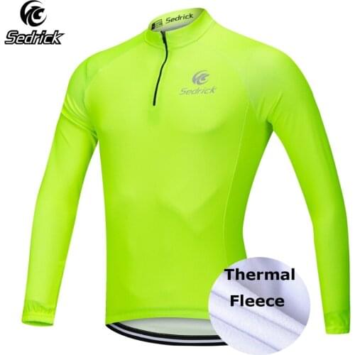 Sedrick Mens1/4 Zip Warm Pro Winter Bike Cycle Racing Thermal Fleece Cycling Jersey Top Shirts Jerseys