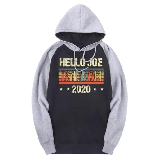 Hello 2020 Sweatshirts Man Raglan Hooded Warm Printing Pullovers Autumn Harajuku Hoodies Male Black Hip Hop Moletom Masculino
