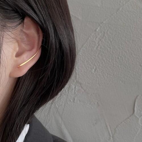 U-shaped Paperclip Creative Aesthetic 925 Sterling Silver Stud Earrings For Women Men Dainty Fashion Jewelry