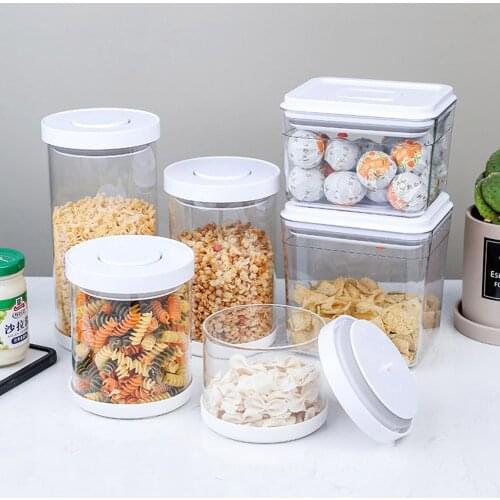 New Storage Box Kitchen Food Container Airtight Storage Box Unique Sealing Design Drop Shipping 500ml/ 900ml/ 1200ml/ 1700ml