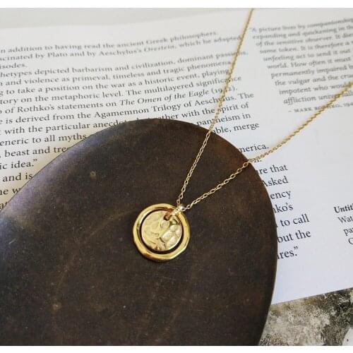 Womens Authentic 925 Sterling silver Gold forever love Geometric Pendant necklace Holiday Gift XLx303