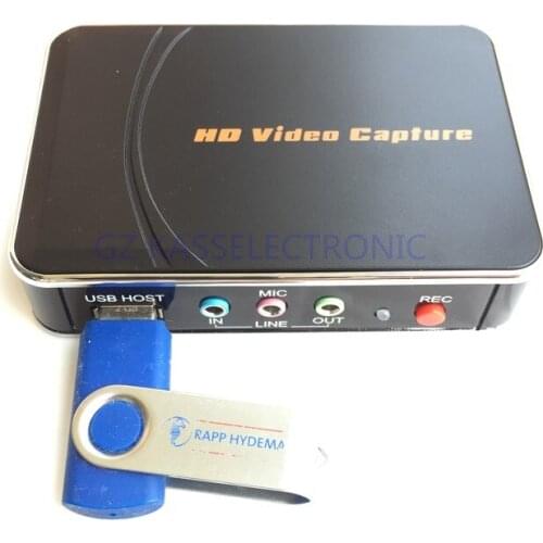 2017 new HD TV Video Capture 1080P Game Capture HDMI YPbPr Recorder into USB Disk Free shipping