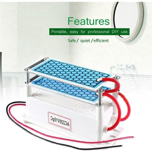 220V / 110V 10g Portable Double Integrated Long Life Ceramic Plate Ozonator Air Purifier