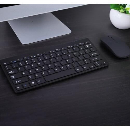 Wireless Keyboard And Mouse Mini Rechargeable Bluetooth Keyboard With Mouse Noiseless Ergonomic Keyboard For PC Tablet Phone