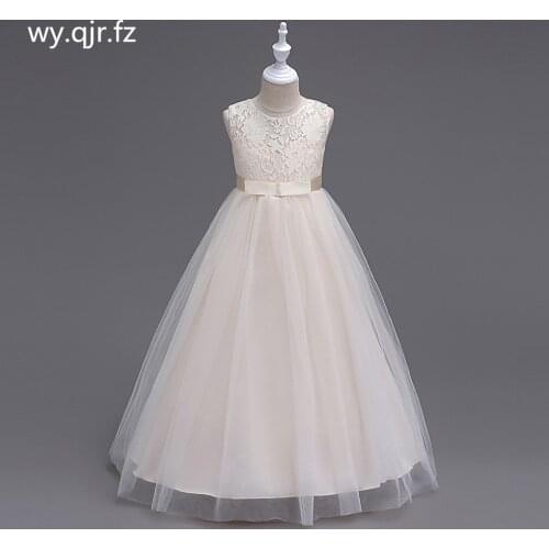 BH9999X#Champagne Flower Girl Dresses childrens wedding Party long fluffy girls Lace Princess dress prom gown cheap Wholesale