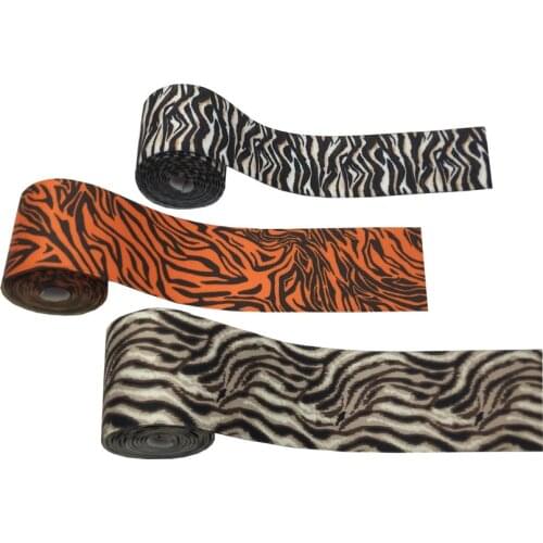 1 Meter/Lot 38MM Garment Waist Rubber Webbing Zebra Leopard Pattern Elastic Band for Clothing Trousers Belt Sewing Supplies