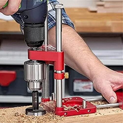 Drill Locator Hole Drill Guide Dowel Jig Convenient Labor Saving Alloy Steel Woodworking Drilling Template Guide Tool for Home