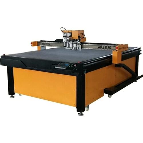 CE Custom-made auto feeding oscillating knife cnc router machine for Textile Apparel 1625