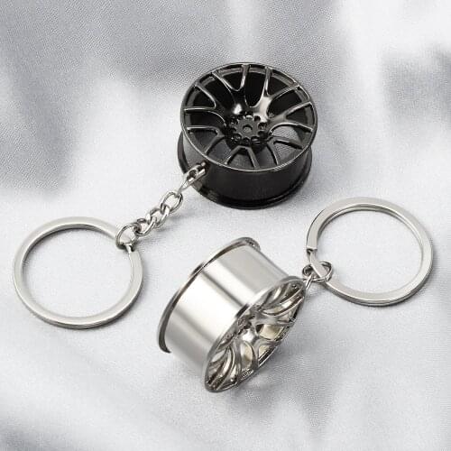 Car Wheel Rim Model Key Ring for BMW E60 Ford focus 2 Kuga Mazda 3 cx-5 Volkswagen Polo Golf 4 6 GTI
