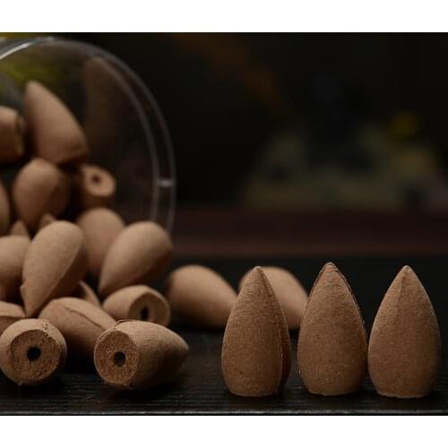 45Pcs Cloth Bag Bullet Incense Cones 11 Kinds of Fragrance Smoke Backflow Cone Incense Sandalwood Rose Lavender Tower Incense