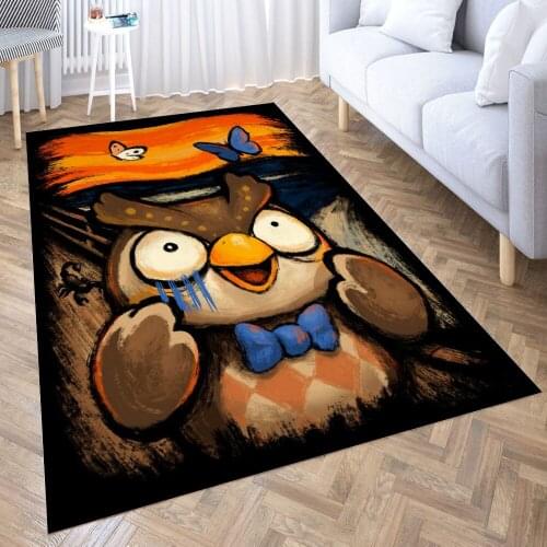 Animal crossing scream Carpet for Living Room 3D Anime Cartoon Rug Gamer Teen Room Bedside Lounge Rug Kids Children Floor Mats