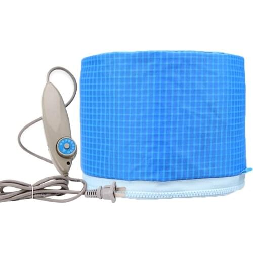 Sky Blue Hair Mask Baking Oil Cap Electric Heating Cap Heat Power Generator Hair Care SPA Hairdressing Hair Mask Heating Tool