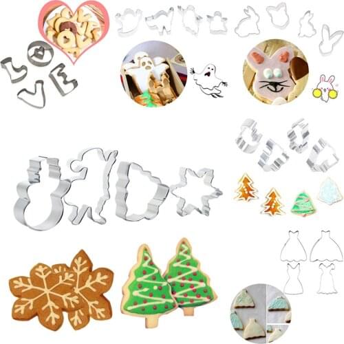 New Easter Cookie Cutter Stainless Steel Cut Candy Biscuit Mold Cooking Tools Animal Theme Metal Metal Embossing Cutters Mould