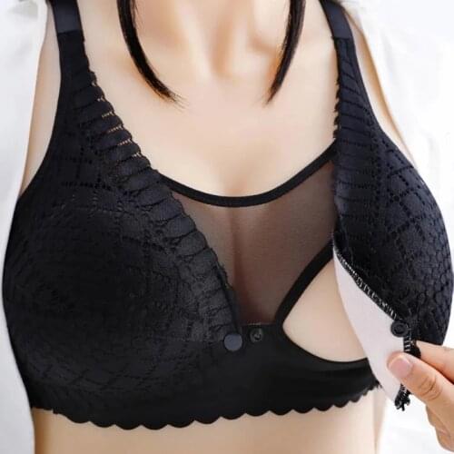 Pregnancy Clothes Breastfeeding Bra Front Open Maternity Nursing Bra Feeding Underwear Women Clothing Soutien Gorge Allaitement