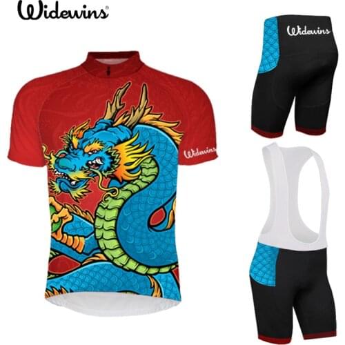 Chinese Dragon Cycling Clothing Bicycle Wear Breathable Bike Clothing Cycling Sets Short Sleeve Cycling Jerseys sets 5306