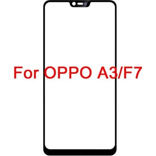 2PCS For OPPO A3/F7 A5 A7 A7X A9/A9X A11 LCD Screen Front Glass Lens Repair Parts Front Outer Glass Lens Replacement