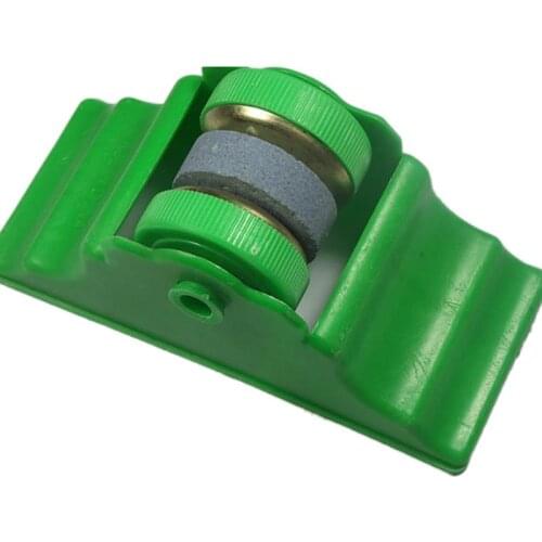 Kitchen Sharpener Plastic Creative Cutter Sharpener Sharpening Tool With Base Green Knife Sharpener Sharpening Stone KitchenTool