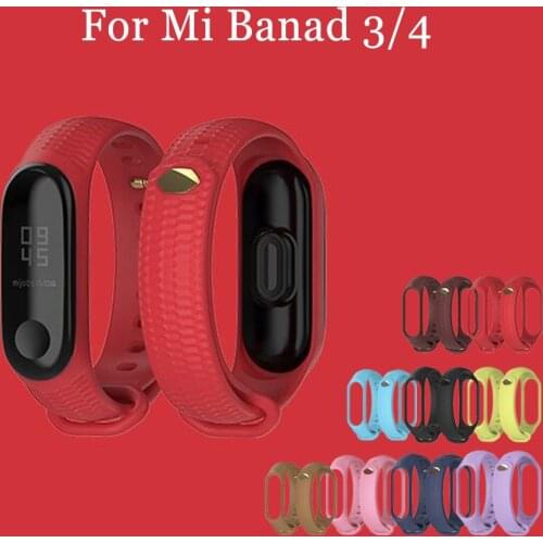 Sport Mi Band 4 3 Strap wrist strap for Xiaomi mi band 4 sport Silicone bracelet for xiaomi Mi band 3 band4 smart watch bracelet