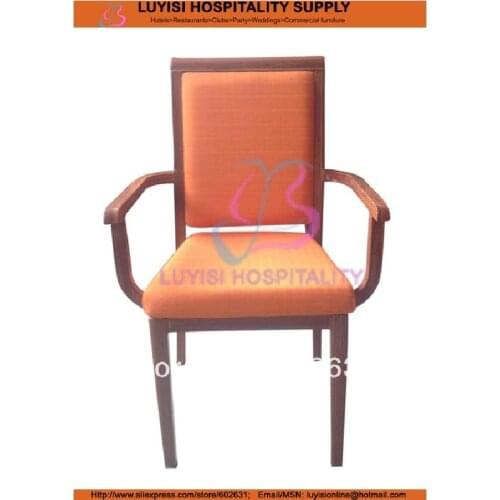 Stackable wood imitation Aluminum restaurant Armchair