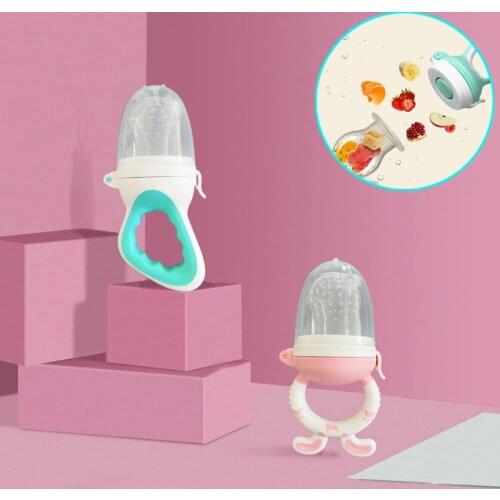 Silicone Fruit Food Nibbler Baby Feeder Infant Nipple Soother Kids Feeding Safe Milk Feeder For Baby Pacifier Bottles Nipple Tea