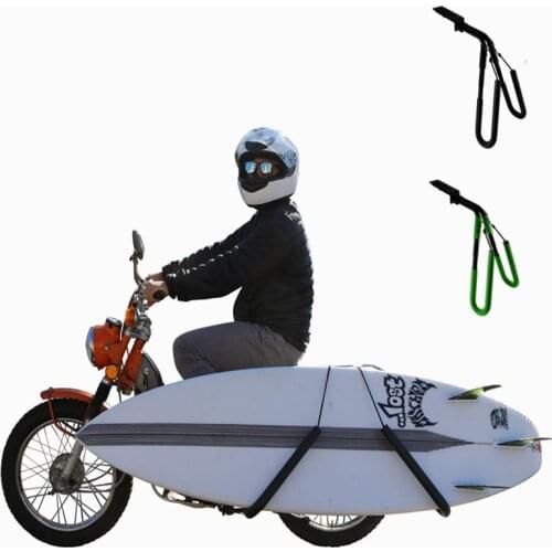 Motor Bike Surfboard Rack Black Green Wakeboard Motor Holder Motorcycle Surfing Carrier Mount To Seat Post Surfboard Accessories