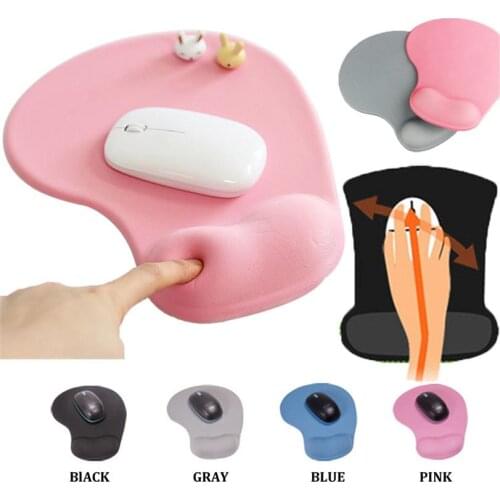 Thicken Mouse Pad Support Wrist Comfort Mouse Pad Mat Mice Mousepad Mat For Game Computer PC Laptop Desk Pads Wristband Support